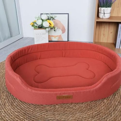 TPIONEER Oxford Tuch Hundehütte Oval Hund Vier Jahreszeiten Universal Hohe Wert Shiba Inu Hund Matratze Katzenstreu von TPIONEER