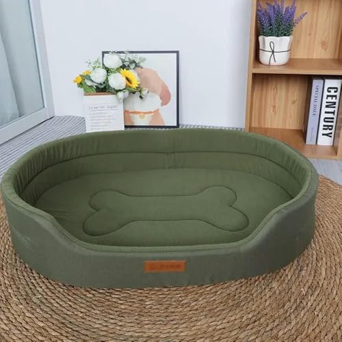 TPIONEER Oxford Tuch Hundehütte Oval Hund Vier Jahreszeiten Universal Hohe Wert Shiba Inu Hund Matratze Katzenstreu von TPIONEER