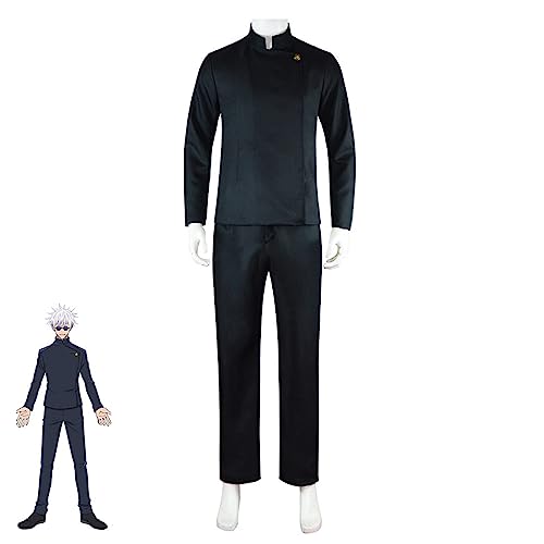 TPone Anime Zauberei Kampf Kostüm, komplettes Set, Jujutsu Kaisen Gojou Satoru Cosplay Kostüme, Satoru Uniform Cos Outfits (groß) von TPone