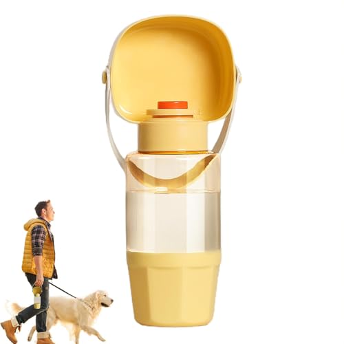 TQEBWUS Pet Water Cup Feeder - Walking Puppy Drinker,Portable Pets Water Bottle with Food Container for Walking, Camping, Home, Travelling von TQEBWUS