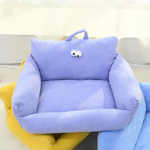 TQQEPOOL Hundebett for Große,Mittelgroße Und Kleine Hunde/Welpen,Weiches,Beruhigendes,Langlebiges Kuscheltier for Schlafen,Bequemes Schlafsofa for Welpen(Purple,50 * 40cm) von TQQEPOOL