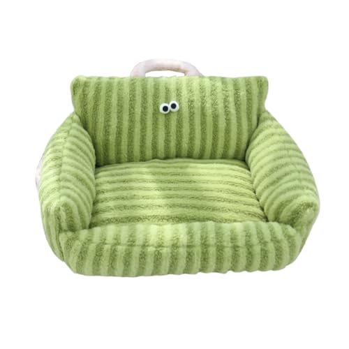 TQQEPOOL Hundebetten for Kleine Hunde,Abnehmbares,Waschbares Hundebett for Mittelgroße Hunde,Leicht Zu Reinigen,Bequemes Schlafsofa for Welpen Und Kleine Rassen(Green,50 * 40cm) von TQQEPOOL