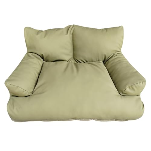 TQQEPOOL Kleines Hundebett,Haustierbett,Waschbares Hundebett,Superweiches Welpenbett,Orthopädisches Hundebett Mit Rutschfester Unterseite for Hunde,Katzen(Green,50 * 40cm) von TQQEPOOL