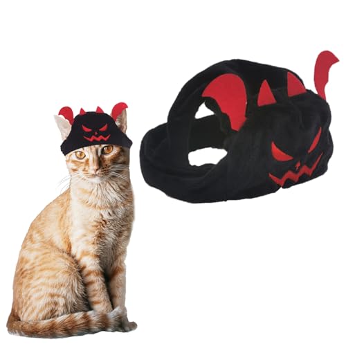 TRADERPLUS Fledermaushut, Katze, Halloween, Tiere, Cosplay, Kostüm, Cap von TRADERPLUS