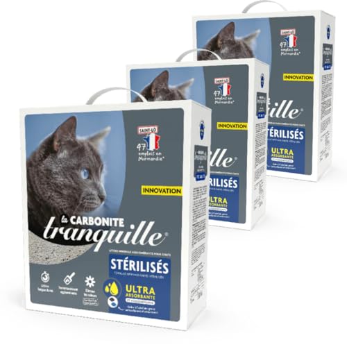 Tranquille La Carbonite Sterilisierte Katzen, 6,1 l, 3 Stück von TRANQUILLE