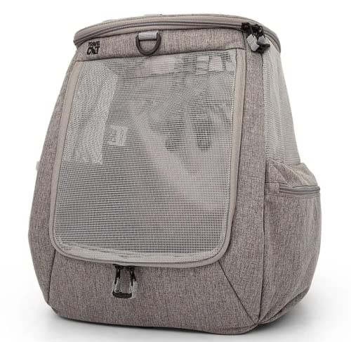 Travel Cat Navigator Tragetasche – Premium Katzenrucksäcke zum Tragen von Katzen, Reisen, Wandern, Outdoor – Graue Netz-Rucksäcke für kleine, mittelgroße und große Katzen bis zu 11,3 kg mit von TRAVEL CAT