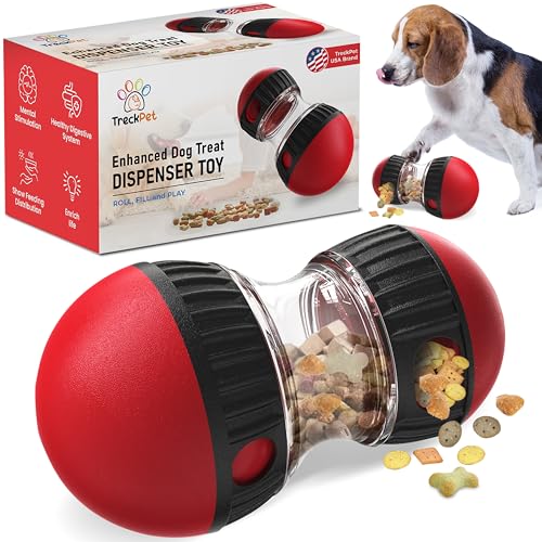 TRECKPET Verbesserter Leckerli-Spender für Hunde, Premium-Hunde-Leckerli-Ball, Leckerli-Spielzeug, Hunde-Puzzles für intelligente Hunde, Futterspender, geeignet für interaktive kleine, mittelgroße und von TRECKPET