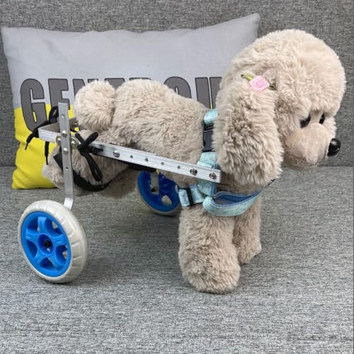 Hunderollstuhl Verstellbarer Hundewagen/Rollstuhl für Haustiere/Hunderollstühle, Laufräder Großer/mittlerer/Kleiner Rehabilitationsrollstuhl für Haustiere (Size : Size L) von TREGOO