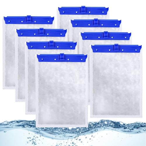 TRESSON 8 Pack Upgrade-Filterpatronen für Tetra Whisper Bio-Bag-Filter, große Ersatzfilterpatronen für Aquarien Kompatibel mit Tetra Whisper Filter & Aquarien von TRESSON