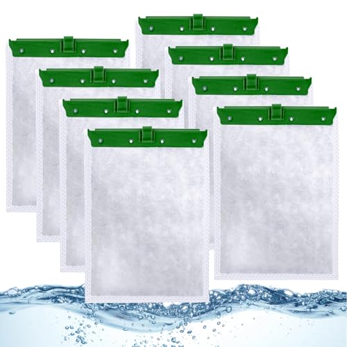 TRESSON Filterkartusche für Tetra Whisper Bio-Bag Filter, mittlere Ersatz-Filterkartuschen für Aquarien, kompatible Tetra-Whisper-Filter und Aquarien, 8 Stück von TRESSON
