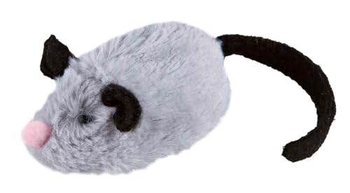 TRIXIE Active-Mouse, Plüsch, 8 cm - Katzenspielzeug, Plüsch, für kleine Hunde von TRIXIE