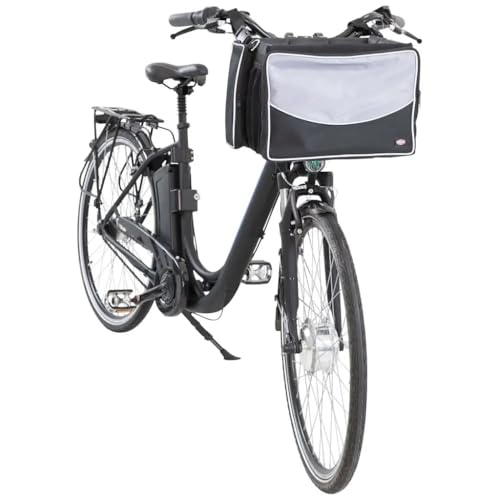 TRIXIE 13106 Front-Box für Fahrräder, 41 × 26 × 26 cm, schwarz/grau von TRIXIE