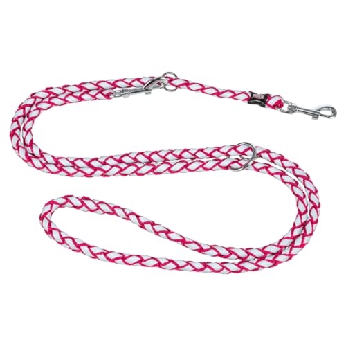 TRIXIE Hundeleine Cavo V-Leine S–M, 2,00 m ø 12 mm in fuchsia - verstellbare Leine mit reflektierenden Elementen - für kleine bis mittelgroße Hunde - 135811 von TRIXIE