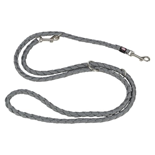 TRIXIE Hundeleine Cavo V-Leine S–M, 2,00 m ø 12 mm in grafit - verstellbare Leine für Outdooraktivitäten - für kleine bis mittelgroße Hunde - 143516 von TRIXIE