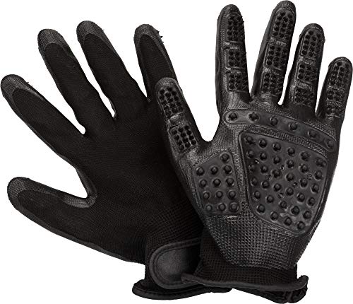 TRIXIE 23394 Fellpflege-Handschuhe, 1 Paar, Nylon/Gummi, 16 × 23 cm von TRIXIE