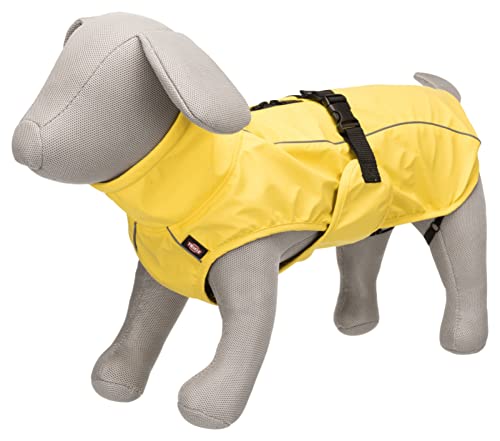 TRIXIE Regenmantel Vimy für Hunde XS gelb – Hunde-Regenjacke mit reflektierenden Elementen für mehr Sicherheit im Dunkeln – bequem & verstellbar - 7970 von TRIXIE