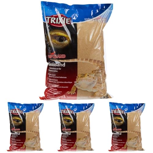 TRIXIE 76131 Basissand für Wüstenterrarien, 5 kg, gelb, (4er Pack) von TRIXIE