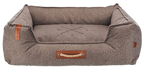 TRIXIE BE Nordic Bett Föhr Soft, eckig, 120 × 95 cm, Sand von TRIXIE