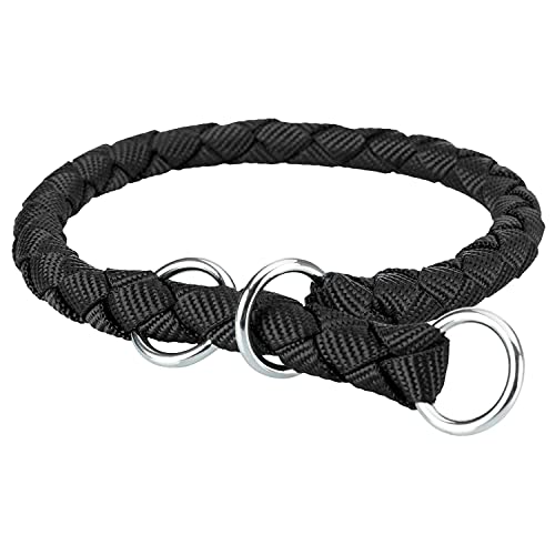 TRIXIE Cavo Zug-Stopp Halsband Größe L: Halsumfang 47–55 cm/ø 18 mm in schwarz - Hundehalsband aus Gurtband für große Hunde, rund geflochten, 144001 TRIXIE Cavo Zug-Stopp Halsband Größe L: Halsumfang 47–55 cm/ø 18 mm in schwarz - Hundehalsband aus Gurtband für große Hunde, rund geflochten, 144001 von TRIXIE