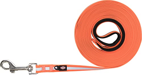 TRIXIE Schleppleine M–L, 5 m 13 mm in orange - refelktierende Hundeleine für Outdooraktivitäten - für mittelgroße bis große Hunde - 207320 von TRIXIE