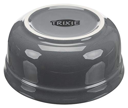 TRIXIE Futterspender Set, 2 × 0,6 l/15 cm, Petrolblau/grau, Hund von TRIXIE