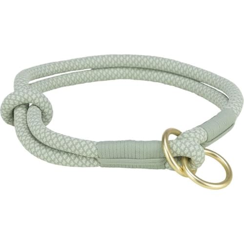 TRIXIE Halsband voor Hond Soft Half-Slip saliegroen/Mint 50x1 cm, Gr. L = Kopfumfang bis 55 cm von TRIXIE