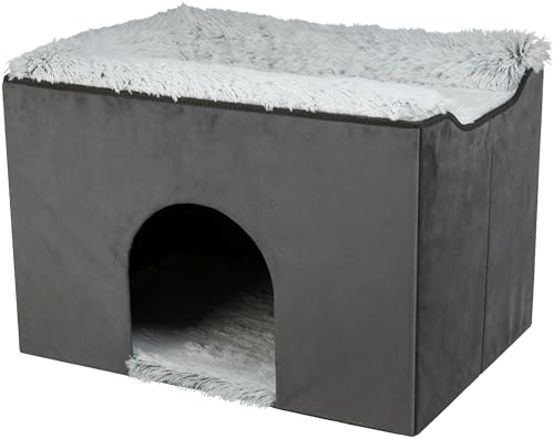 TRIXIE Harvey Höhle für Katzen, Katzenhütte Indoor Cat Cube House Faltbares Katzenversteck Haustier Condo für Katzen und kleine Hunde von TRIXIE