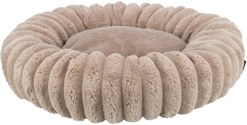 TRIXIE Hundebett Lonni 50 ø cm in braun – rundes Kuschelbett mit weichem Samtbezug, Hundekorb für kleine Hunde, fest integriertes Kissen, rutschfester Boden - weich & waschbar – 37998 TRIXIE Hundebett Lonni 50 ø cm in braun – rundes Kuschelbett mit weichem Samtbezug, Hundekorb für kleine Hunde, fest integriertes Kissen, rutschfester Boden - weich & waschbar – 37998 von TRIXIE