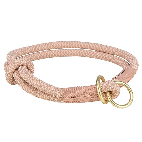 TRIXIE Hundehalsband - Soft Rope Halsband mit Zugbegrenzung - sehr robust und langlebig - Rosa S : 35 cm / 6 mm von TRIXIE