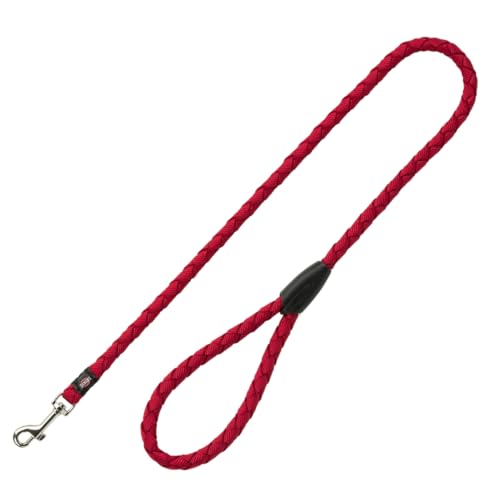 TRIXIE Hundeleine Cavo Leine S–M, 1,00 m ø 12 mm in rot - kurze Führleine für den Hund mit guter Kontrolle - für kleine bis mittelgroße Hunde - 143403 von TRIXIE