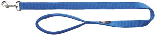 TRIXIE Hundeleine Premium M–L, 1,00 m 20 mm in royalblau - stabile Hundeleine mit praktischer Handschlaufe - für mittelgroße bis große Hunde - 200202 von TRIXIE