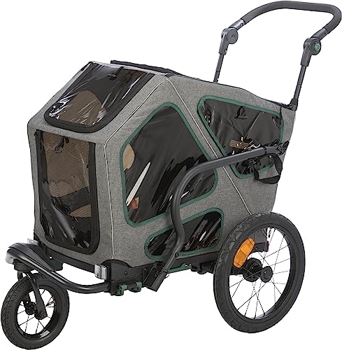 TRIXIE Jogger-Umbausatz für Fahrradanhänger 12800-12801 von TRIXIE