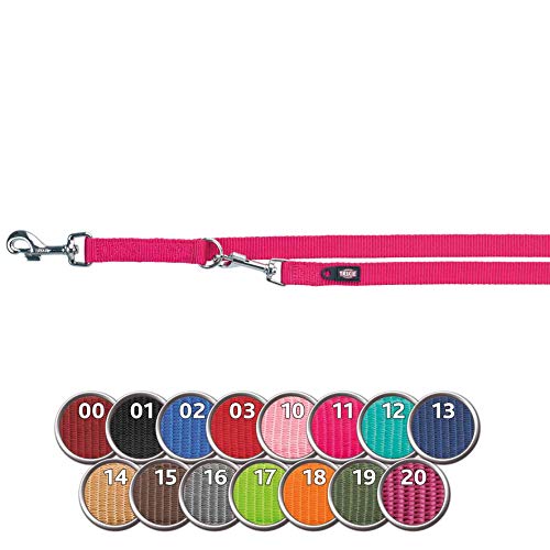 DOG Copenhagen TRIXIE Premium Verlängerungsleine für Hunde, 120 cm, Rosa, Clip, L-XL von DOG Copenhagen