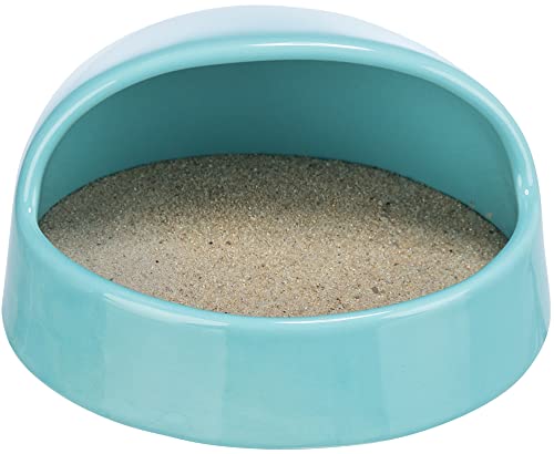 TRIXIE 'Sandbad für Mäuse Sandbad, Mäuse/Hamster, Keramik, 16 × 8 × 14 cm, Türkis - 63008 von TRIXIE