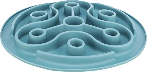 TRIXIE Slow Feeding Anti Schling Matte, TPE, Ø 28 cm, Blau - 25037 von TRIXIE