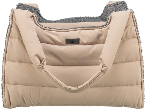 TRIXIE Transporttasche Gina für Hunde in beige/grau – praktische Tragetasche zum Transportieren deines Vierbeiners – modernes & Zeitloses Design – 28849 von TRIXIE