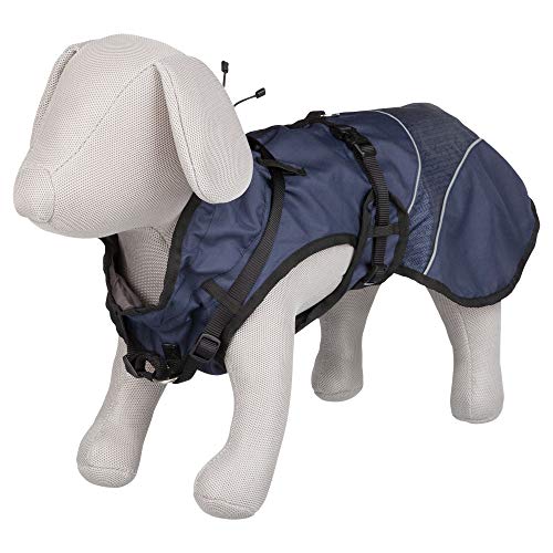 TRIXIE Umhang mit Geschirr Duo, S, 35 cm, blau, Hund von TRIXIE