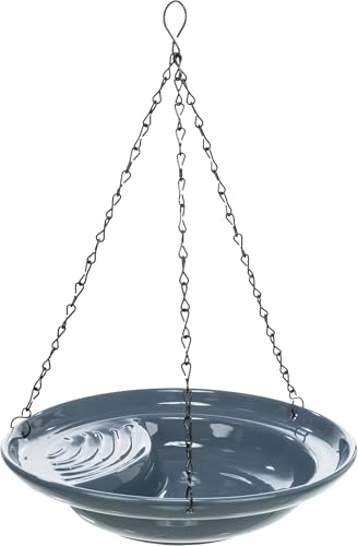 TRIXIE Vogel Garten Outdoor VOGELTRÄNKE, HÄNGEND, KERAMIK, 530 ml/ 26 cm, BLAU - 55520 TRIXIE Vogel Garten Outdoor VOGELTRÄNKE, HÄNGEND, KERAMIK, 530 ml/ 26 cm, BLAU - 55520 von TRIXIE
