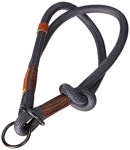 TRIXIE Zug-Stopp Hundehalsband BE NORDIC L-XL dunkelgrau / braun – bequemes Hundehalsband für große & sehr große Hunde mit Zugbegrenzung - robust & elegant – 17291 von TRIXIE