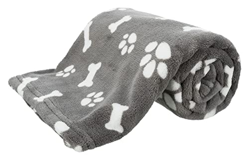 TRIXIE hondendeken Kenny Fleece bot/pootjes grijs 100x75 cm von TRIXIE