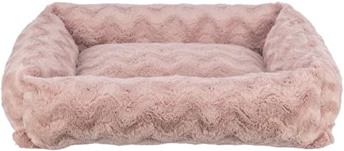 TRIXIE orthopädisches Hundebett Vital Loki 80 × 60 cm in rosa - hochwertiges Hundekissen mit Memory Foam - Hundekorb für mittelgroße Hunde - gelenkschonend und entlastend - 37937 von TRIXIE