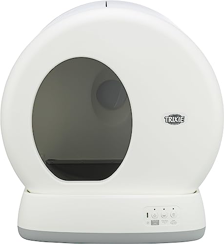 TRIXIE selbstreinigende Katzentoilette 53 x 55,5 x 52 cm – für anhaltende Sauberkeit – praktisches, elektrisches Katzenklo für Katzen ab 1,5 kg / 4 Monaten – leise & sicher - 40040 von TRIXIE