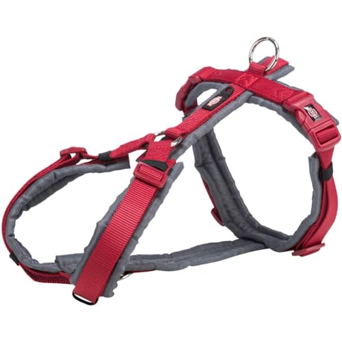 Premium Trekkinggeschirr, S-M, Rot/Graphit, 44-53 cm/20 mm von TRIXIE