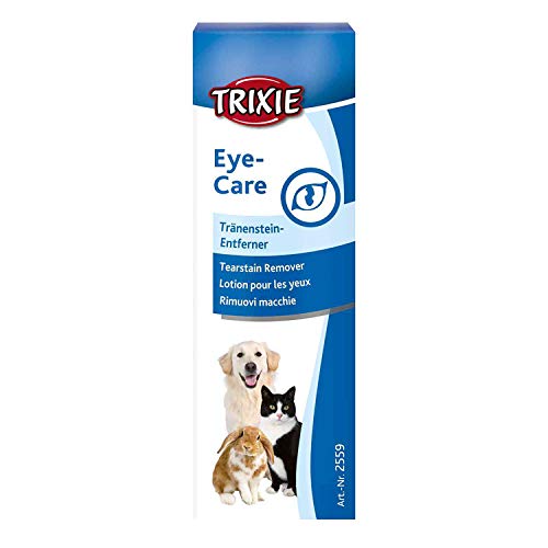 Trixie Eye-Care Tränenstein-Entferner | 50 ml | Für Hunde, Katzen und andere Kleintiere | kann dabei helfen schonend die Spuren tränender Tieraugen zu beseitigen von TRIXIE