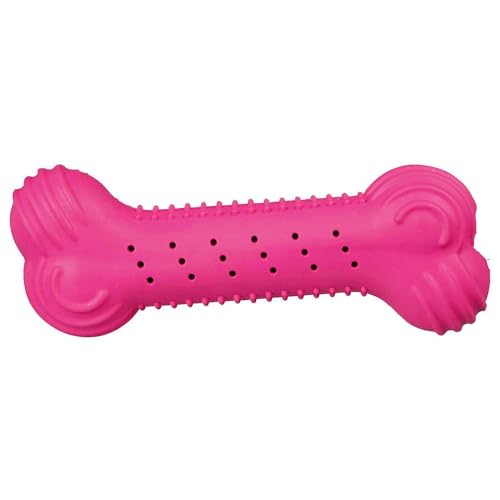 TRIXIE TX-34849 Rustling Bone, Naturkautschuk 18 cm, Hundespielzeug, Kauspielzeug, Medium, Outdoor, Unparfümiert von TRIXIE