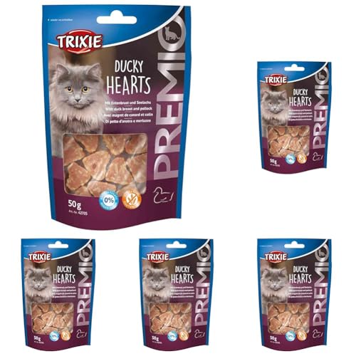 TX-42705 Premio Ducky Hearts 50 g (Packung mit 5) von TRIXIE