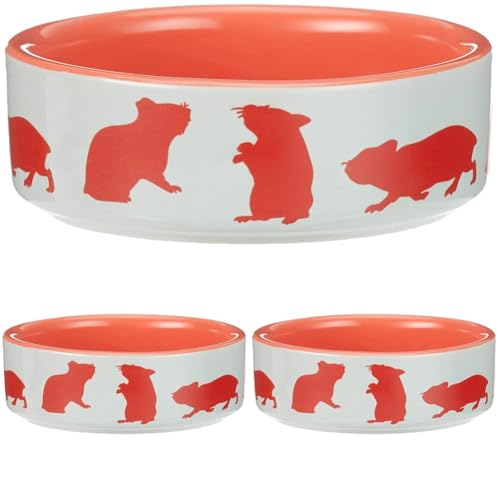 TX-60731 Ceramic Bowl for Hamsters, Sortiert, 80 ml 8 cm (Packung mit 3) von TRIXIE