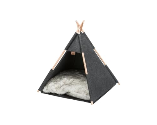 Tipi Höhle, Filz, 55 × 65 × 55 cm, Anthrazit von TRIXIE