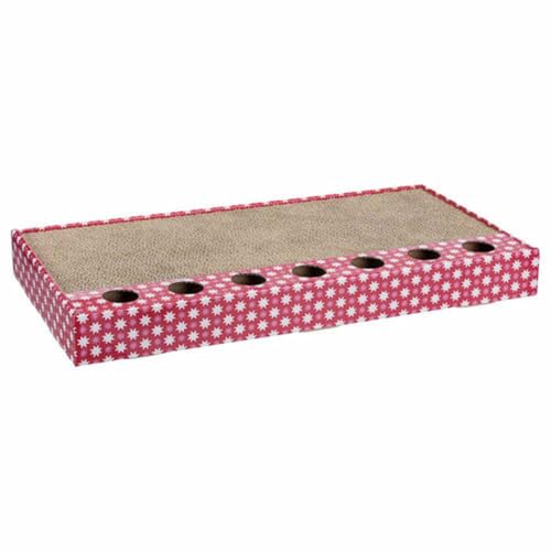 Trixie Katzen-Kratzer mit Spielzeug, 48X25cm Pink von TRIXIE