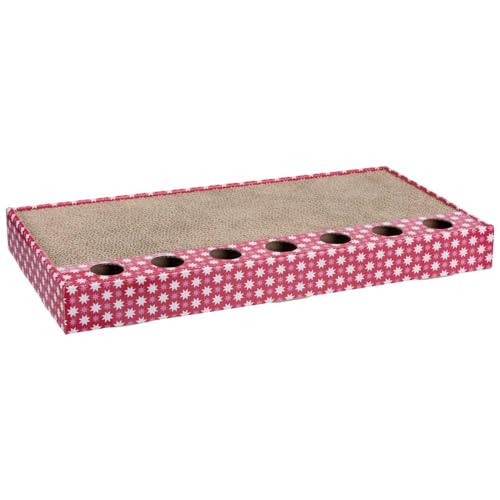 Trixie Katzen-Kratzer mit Spielzeug, 48X25cm Pink von TRIXIE